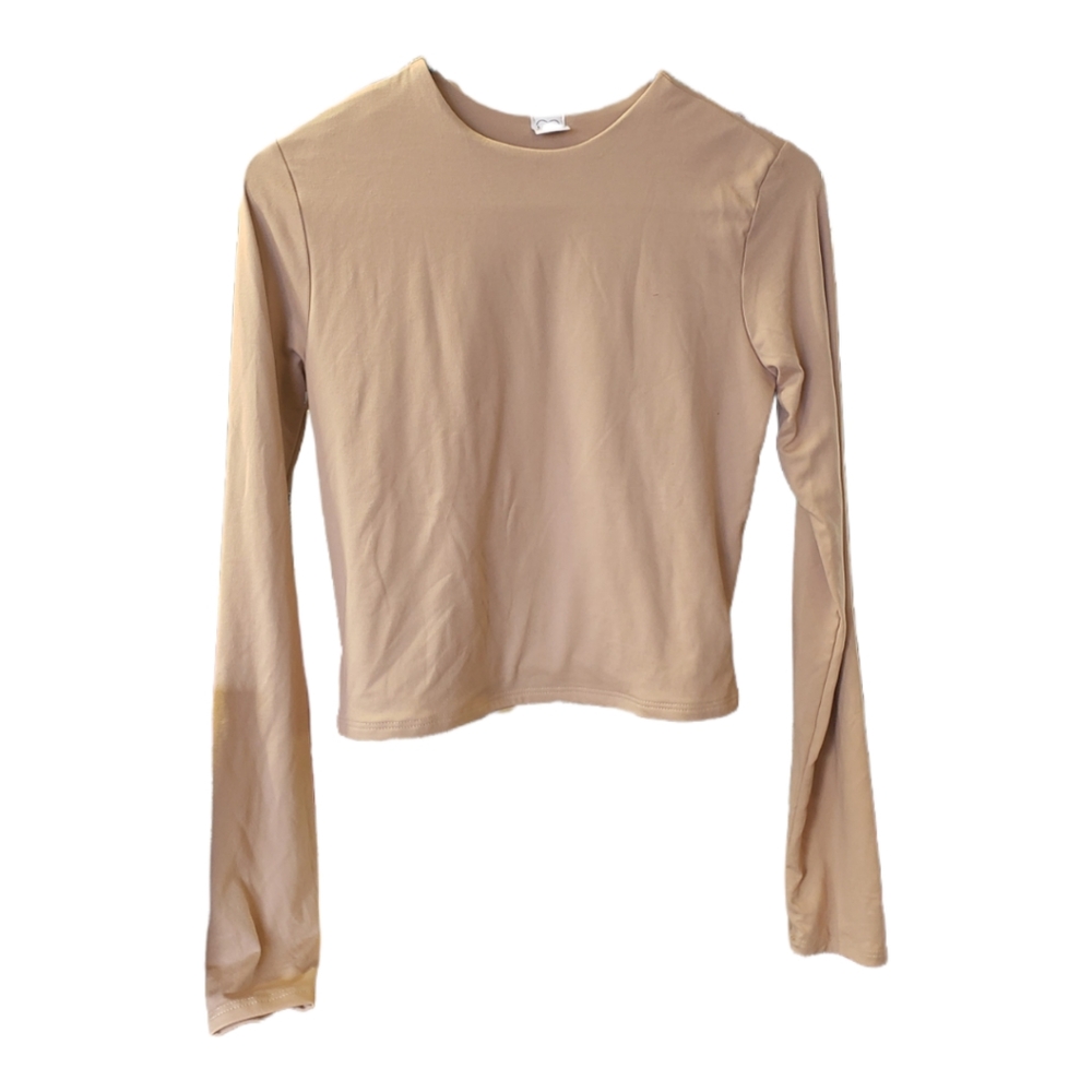 MOOD Brand. NEW.  Long sleeve crop top. vary good quality. (sku318)